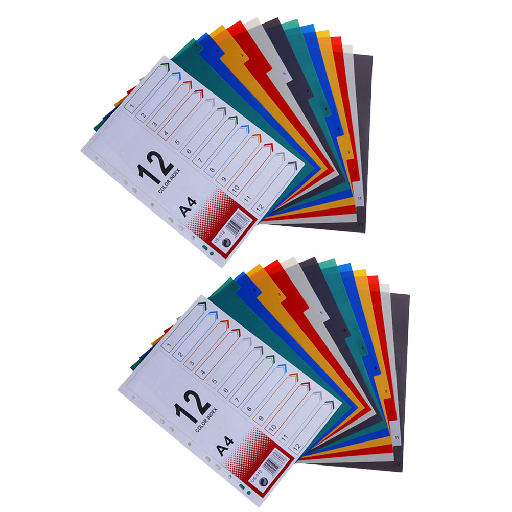 Tab Divider A4 - 2 Adet İndeks Kağıdı Yedekleri Ekstra